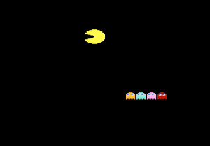 The first cut-scene from Bob DeCrescenzo's excellent Atari 7800 Super Pac-Man homebrew